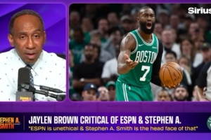 史密斯：杰伦·布朗称ESPN不道德，我身为代表深感触碰底线
