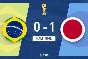日本暂1-0领先巴西，佐野海舟一击制胜，达尼洛失误丢球