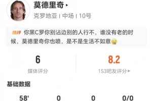 英雄暮年！魔笛此役无射门无关键传球 传球成功率100% 得分仅6分