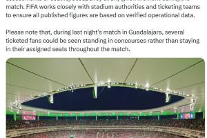 FIFA就上座率质疑作出回应：人数统计基于门票扫描及到场观众实际数量