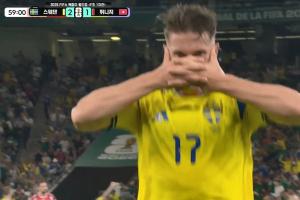 瑞典3-1领先突尼斯！伊萨克中场断球 约克雷斯进个人世界杯首球